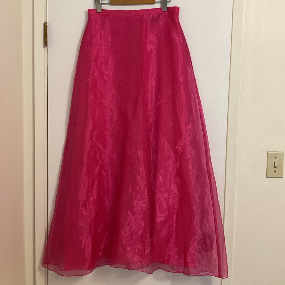 Vintage pink chiffon skirt